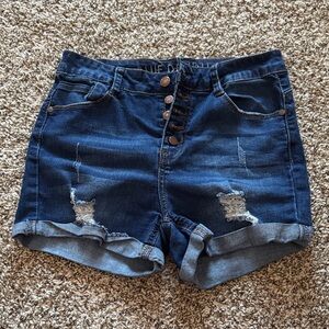 Casual Blue Denim Women's Jean Shorts